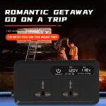 Gurxun Dual Digital Display Auto Wechselrichter mit 2 USB + 2 Typ-C Ports, Universal Plug 220V, Universal Plug 110V, Brazil Plug 220V, Brazil Plug 110V, US Plug 110V – Bild 7