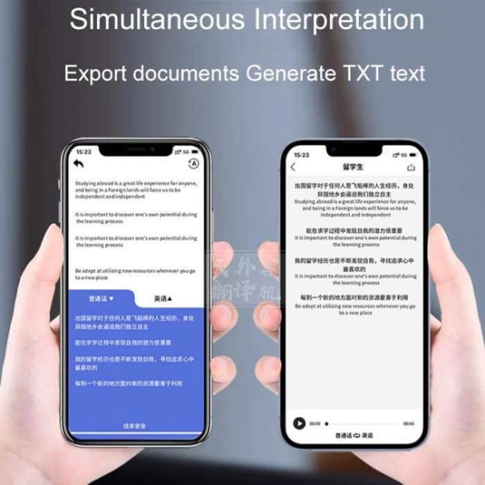X9 8 In 1 AI Großes Modell Simultanübersetzer Offline-Übersetzung von Sprach- und Videoanrufen – Bild 7