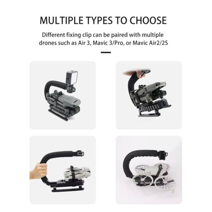 CQT U-förmiges Handstabilisierungsset für Kinoaufnahmen, Hochzeitsvideos und tägliches Vlogging, For DJI Flip, For DJI Mavic 3 / Mavic 3 Pro, For DJI Air 2 / Air 2S, For DJI Air 3 / Air 3S – Bild 7