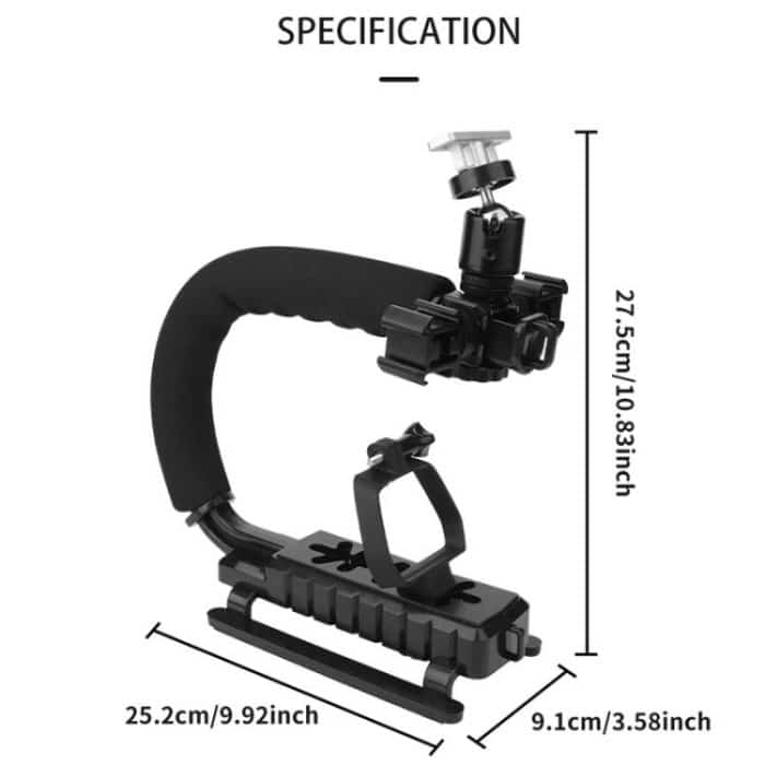 CQT U-förmiges Handstabilisierungsset für Kinoaufnahmen, Hochzeitsvideos und tägliches Vlogging, For DJI Flip, For DJI Mavic 3 / Mavic 3 Pro, For DJI Air 2 / Air 2S, For DJI Air 3 / Air 3S – Bild 10