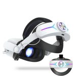 Für Meta Quest 2 VR RGB-Kopfband, verstellbares Kopfband, eingebauter 8000-mAh-Akku, For Meta Quest 2 (Gaming White), For Meta Quest 2 (Gaming Black), For Meta Quest 2 (White) – Bild 2