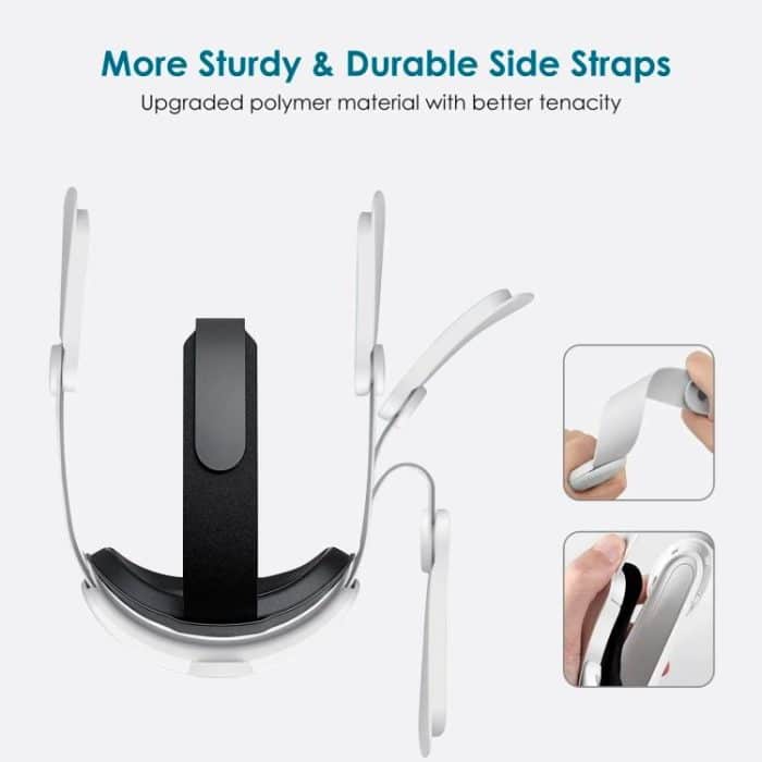 Für Meta Quest 2 VR RGB-Kopfband, verstellbares Kopfband, eingebauter 8000-mAh-Akku, For Meta Quest 2 (Gaming White), For Meta Quest 2 (Gaming Black), For Meta Quest 2 (White) – Bild 9