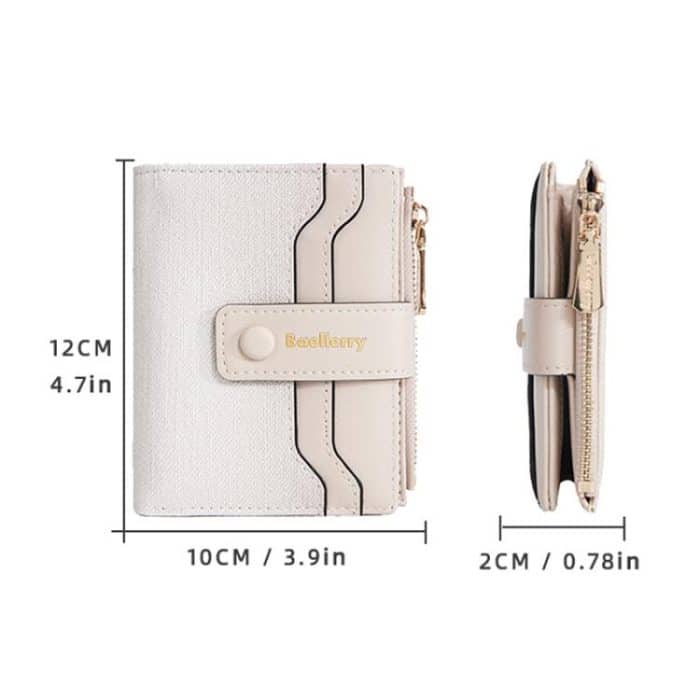 Baellerry NR118 Kurze Geldbörse für Damen, Farbverlauf, mehrere Karten, Reißverschluss, Münzbörse – Bild 3