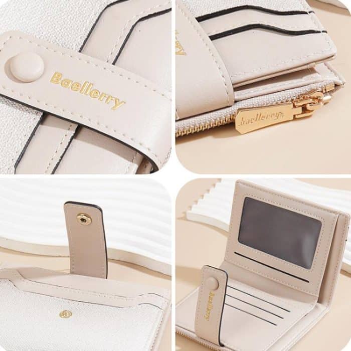 Baellerry NR118 Kurze Geldbörse für Damen, Farbverlauf, mehrere Karten, Reißverschluss, Münzbörse – Bild 4