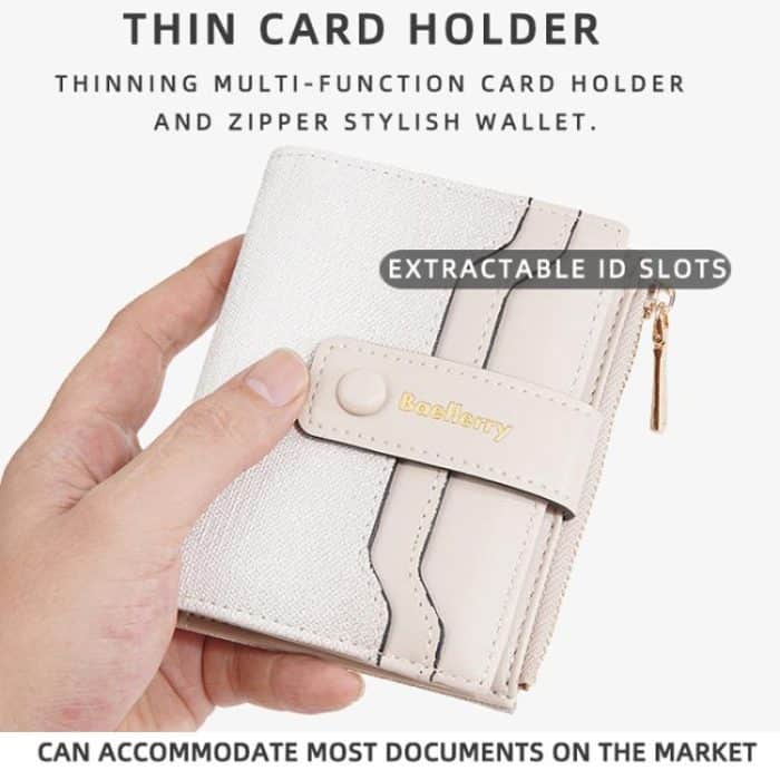 Baellerry NR118 Kurze Geldbörse für Damen, Farbverlauf, mehrere Karten, Reißverschluss, Münzbörse – Bild 6