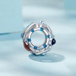 S925 Sterling Silber Platin-plattierte Meeresmuschel Kreatur Hohl DIY Perlen – Bild 3