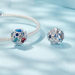 S925 Sterling Silber Platin-plattierte Meeresmuschel Kreatur Hohl DIY Perlen – Bild 4