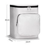 Wasserdichte Regenmantel-Aufbewahrungstasche für den Helm vorne für Elektrofahrzeuge, White, Black, White with Film, Black with Film – Bild 2