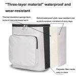 Wasserdichte Regenmantel-Aufbewahrungstasche für den Helm vorne für Elektrofahrzeuge, White, Black, White with Film, Black with Film – Bild 3