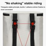 Wasserdichte Regenmantel-Aufbewahrungstasche für den Helm vorne für Elektrofahrzeuge, White, Black, White with Film, Black with Film – Bild 6