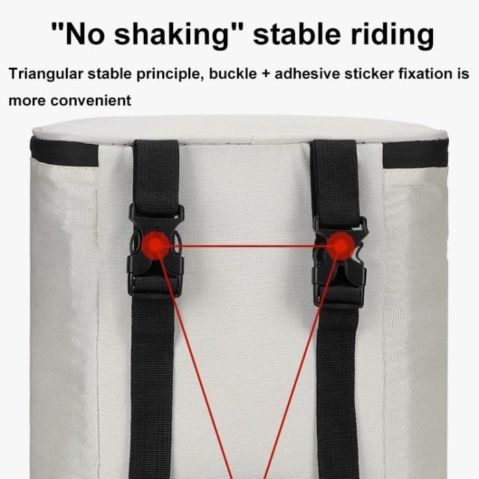 Wasserdichte Regenmantel-Aufbewahrungstasche für den Helm vorne für Elektrofahrzeuge, White, Black, White with Film, Black with Film – Bild 6