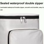 Wasserdichte Regenmantel-Aufbewahrungstasche für den Helm vorne für Elektrofahrzeuge, White, Black, White with Film, Black with Film – Bild 7