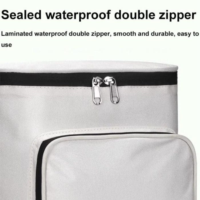 Wasserdichte Regenmantel-Aufbewahrungstasche für den Helm vorne für Elektrofahrzeuge, White, Black, White with Film, Black with Film – Bild 7