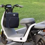 Wasserdichte Regenmantel-Aufbewahrungstasche für den Helm vorne für Elektrofahrzeuge, White, Black, White with Film, Black with Film – Bild 10