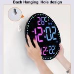 Wifi App Control LED Digital Wall Clock With RGB Light Multi-Functional Alarm Clock – Bild 11