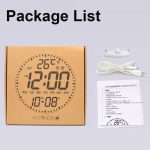 Wifi App Control LED Digital Wall Clock With RGB Light Multi-Functional Alarm Clock – Bild 14