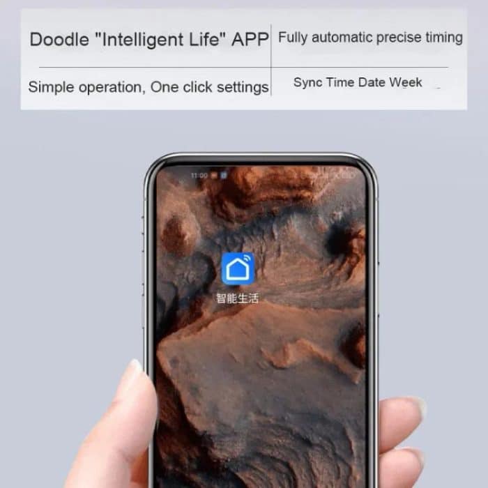 Wifi App Control LED Digital Wall Clock With RGB Light Multi-Functional Alarm Clock – Bild 5