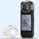 Für Insta360 X4 HEPAIL AC37 Objektiv Anti-Fog Snap-on Schutzspiegel Vorder- und Rückseite Objektivschutz