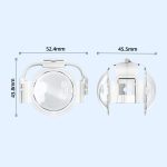 Für Insta360 X4 HEPAIL AC37 Objektiv Anti-Fog Snap-on Schutzspiegel Vorder- und Rückseite Objektivschutz – Bild 11