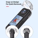 Für Insta360 X4 HEPAIL AC37 Objektiv Anti-Fog Snap-on Schutzspiegel Vorder- und Rückseite Objektivschutz – Bild 3