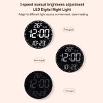 11.6-Inch RGB Wall Clock With Remote Control Multi-Functional Alarm Clock, White+Black, White+Cloth, Black+Black, Black+Cloth, Bamboo+Bamboo, Bamboo+Black, Bamboo+Cloth – Bild 11