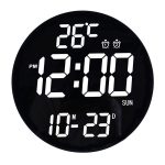 11.6-Inch White Light Wall Clock With Remote Control Multi-Functional Alarm Clock, Black+Black, Black+Cloth, White+Black, White+Cloth, Bamboo+Black, Bamboo+Bamboo, Bamboo+Cloth – Bild 2