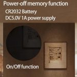 11.6-Inch White Light Wall Clock With Remote Control Multi-Functional Alarm Clock, Black+Black, Black+Cloth, White+Black, White+Cloth, Bamboo+Black, Bamboo+Bamboo, Bamboo+Cloth – Bild 8