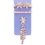 3pcs / Set 22mm Width Smart Watch Silicone Band Decorative Ring Metal Accessories, 1, 2, 3, 4, 5, 6