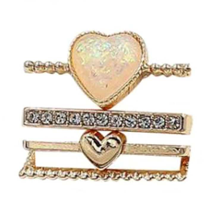 TBD0605868201A.jpg 21mm Width Smart Watch Universal Silicone Band Heart Decorative Ring Metal Accessories, 4pcs / Set – Bild 1