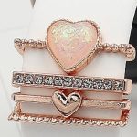 21mm Width Smart Watch Universal Silicone Band Heart Decorative Ring Metal Accessories, 4pcs / Set – Bild 4