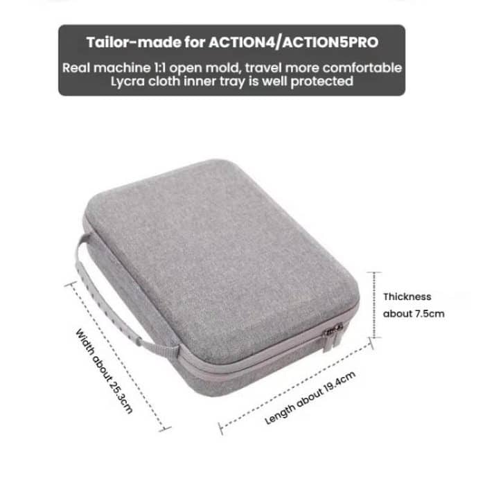 BKANO For DJI Osmo Action 4 / 5 Pro Set Storage Bag Organizer Case Hard Shell Case Handbag – Bild 4