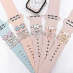 4pcs / Set 22mm Width Smart Watch Silicone Band Decorative Ring Metal Accessories – Bild 2