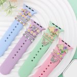 4pcs / Set 22mm Width Smart Watch Butterfly Flower Band Decorative Ring Metal Accessories, 1, 2, 3, 4 – Bild 2