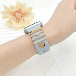 22mm Width Smart Watch Silicone Band Decorative Ring Metal Accessories, Elephant Rose Gold, Elephant Silver, Love Heart Leopard Silver, Love Heart Rose Gold, Butterfly Gold, LOVE Gold, LOVE Silver, Dog Paw Silver, Dog Paw Rose Gold – Bild 6