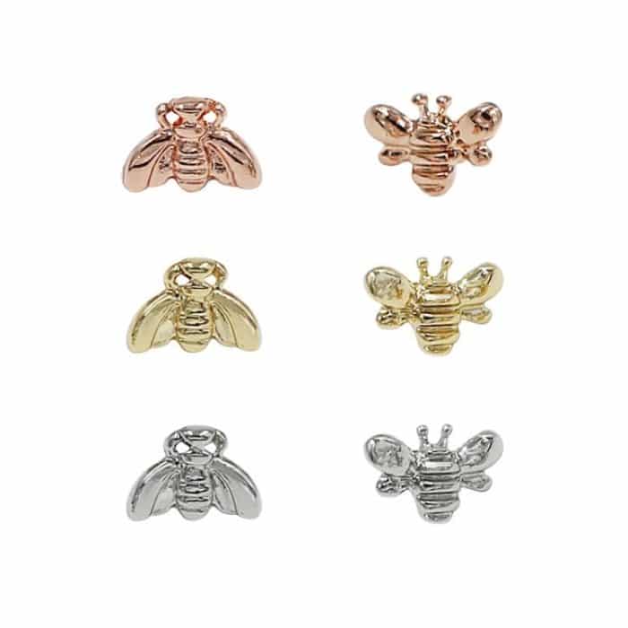 Smart Watch Universal Bee Shape Band Decorative Ring Metal Accessories, Gold 1, Silver 1, Rose Gold 1, Gold 2, Silver 2, Rose Gold 2 – Bild 2