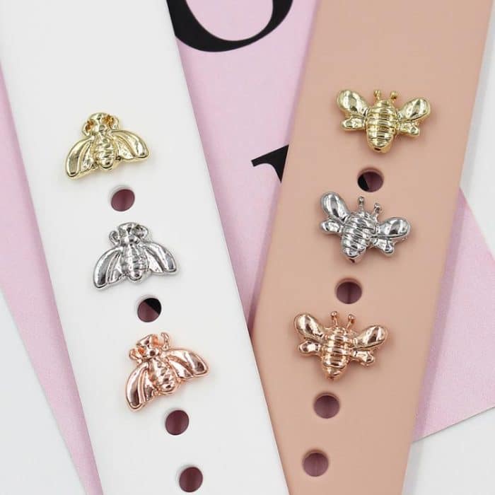 Smart Watch Universal Bee Shape Band Decorative Ring Metal Accessories, Gold 1, Silver 1, Rose Gold 1, Gold 2, Silver 2, Rose Gold 2 – Bild 5