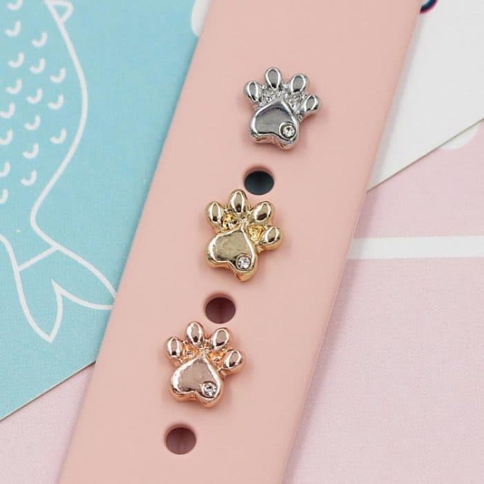 Smart Watch Universal Cats Paw Shape Band Decorative Ring Metal Accessories – Bild 3