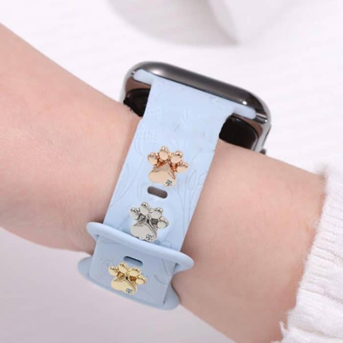Smart Watch Universal Cats Paw Shape Band Decorative Ring Metal Accessories – Bild 4
