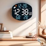 Digital Wall Clock Weather Station Forecast TEMP Humidity 2 Alarm Table Clock With Remote Control – Bild 2