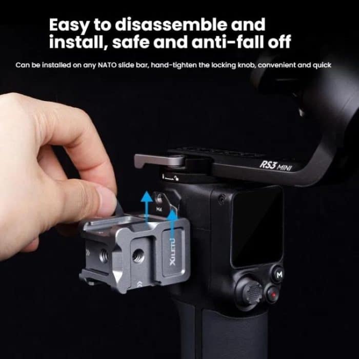 Für DJI Ronin Serie Stabilisator XILETU Quick Release NATO Clamp Kalten Schuh Adapter – Bild 4