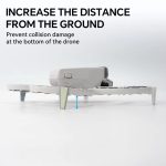 For DJI Flip RCSTQ Folding Detachable Luminous Booster Stand Drop and Scratch Resistant Protective Stand, 1pair Tripods+Sticker – Bild 3