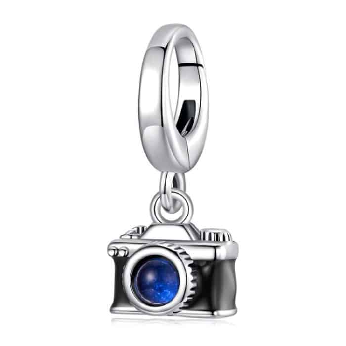 S925 Sterling Silver Camera Pendant Bracelet Openable Beads – Bild 1