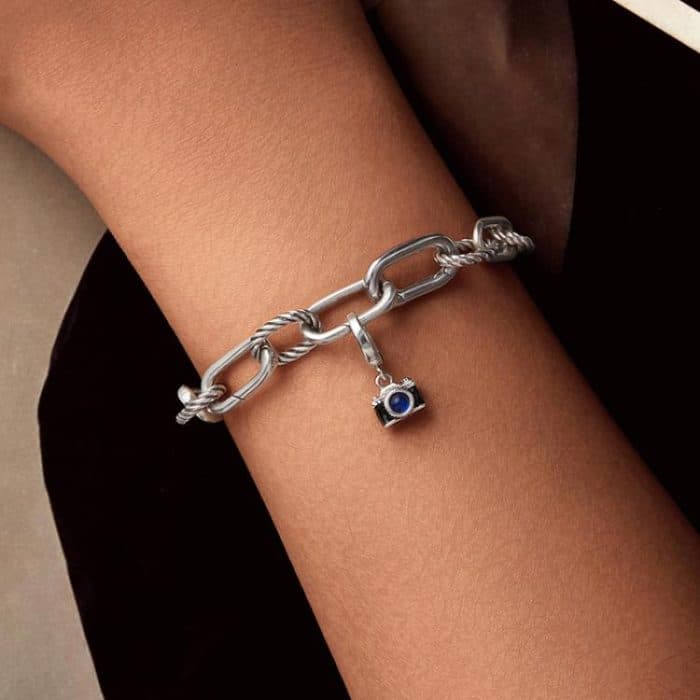 S925 Sterling Silver Camera Pendant Bracelet Openable Beads – Bild 6