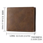 Horizontal Purse Retro Men Short Wallet Student Leather Wallet Money Clip – Bild 4