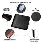 Men Leather Wallet Can Put Driver License Leather Short Money Clip Purse – Bild 6