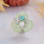 S925 Sterling Silver Flower Pearl Silicone Spacer Beads Jewelry Bead Accessories – Bild 2