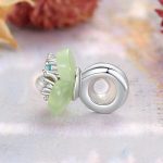 S925 Sterling Silver Flower Pearl Silicone Spacer Beads Jewelry Bead Accessories – Bild 3
