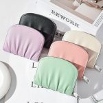Women Wallet Pleated Sense PU Zipper Short Wallet Simple Solid Color Coin Purse – Bild 2