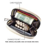 Women Wallet Pleated Sense PU Zipper Short Wallet Simple Solid Color Coin Purse – Bild 6