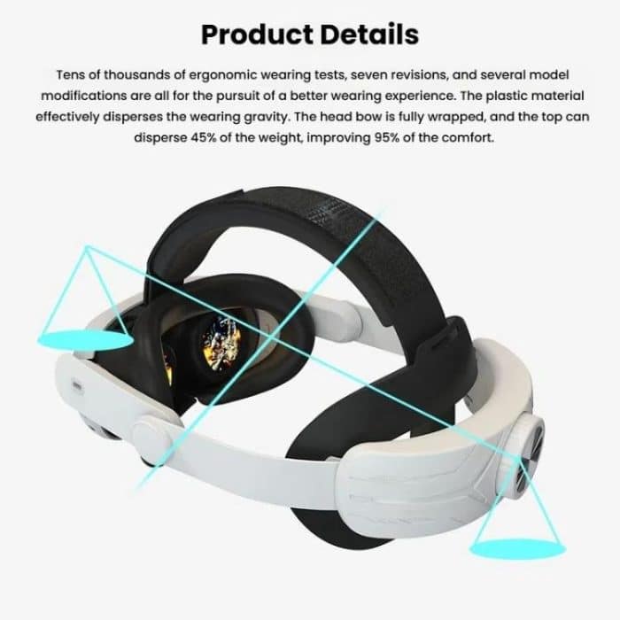 For Meta Quest 3 / 3S Adjustable Headband No Face Pressure VR Head Strap Accessories – Bild 10